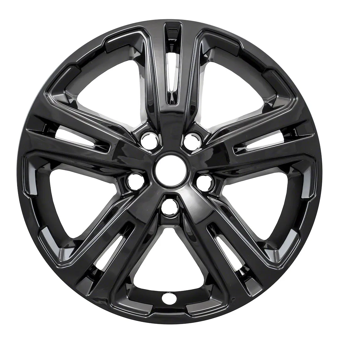 IWCIMP417BLK – COAST2COAST Wheel Skin, 17 Inch 5 Double Spokes Snap-On Painted Gloss Black ABS Plastic Set Of 4